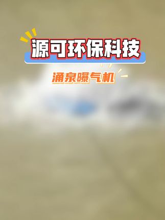 源可为水域注入活力 #涌泉曝气机 #水生态保护 #智能化喷泉曝气机 #喷泉曝气机厂家 #源可环保科技