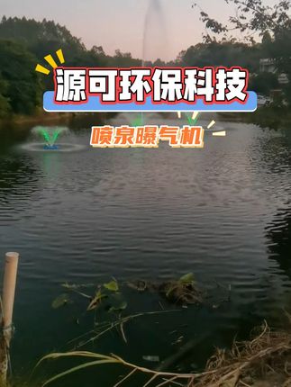喷泉曝气机的安装展示#喷泉曝气机 #水生态保护 #智能化喷泉曝气机 #喷泉曝气机厂家 #源可环保科技