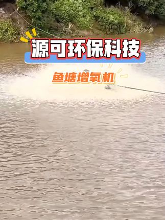 功率大，还节能#鱼塘增氧机 #水生态保护 #智能化喷泉曝气机 #喷泉曝气机厂家 #源可环保科技